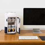 Corona Mini Fridge - Refrigerator for Bedroom Office, Portable Table Top Beverage Cooler, 12V 110V Refrigerador For