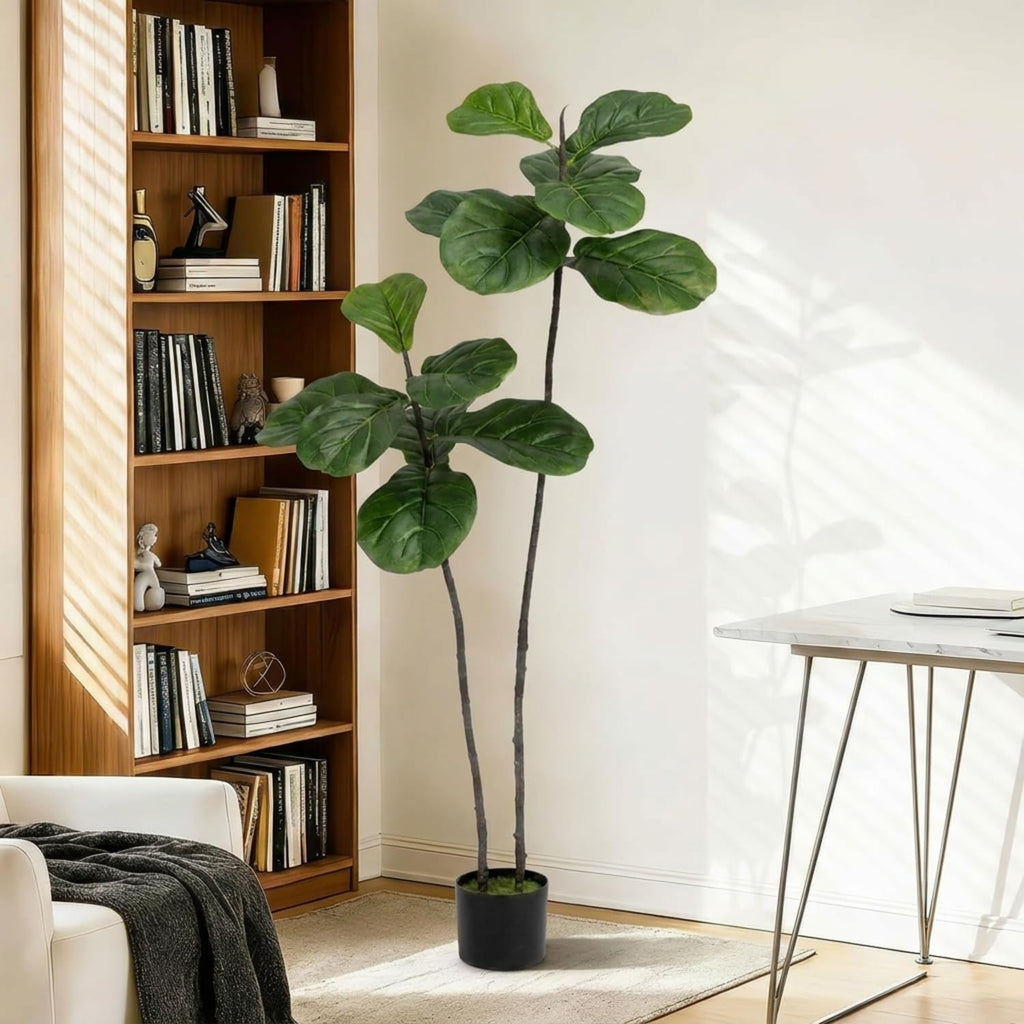 Artificial Fiddle Leaf Fig Tree 4FT Faux Large Tree