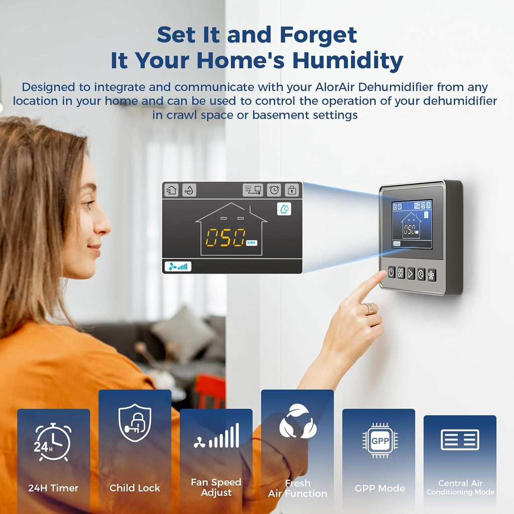 Whole House Dehumidifier, 90 PPD Commercial Grade Whole Home Dehumidifiers for Garages, Water Damage Restoration