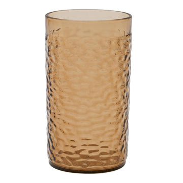 G.E.T. 3316-SM-EC Heavy-Duty Shatterproof Plastic Pebbled Tumbler, 16 Ounce, Smoke (Set of 4)