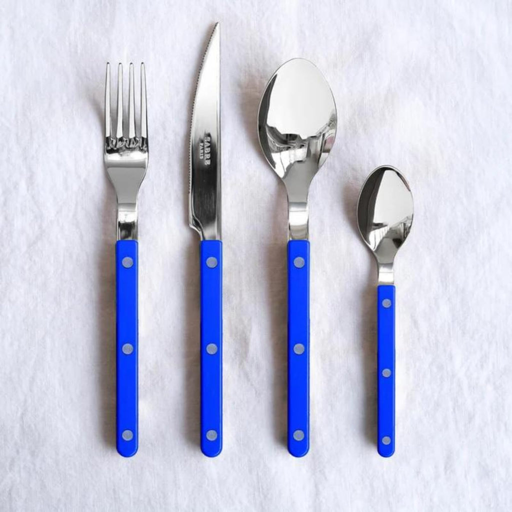 20-Piece Flatware Set for 4 - Bistrot Collection - Knife, Fork, Soup Spoon, Teaspoon & Dessert Fork - Stainless Steel