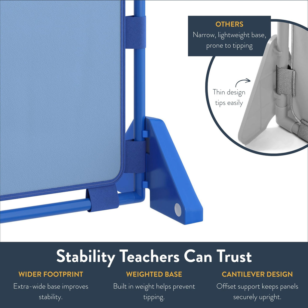 PlayPanel Room Divider 59.5" x 47.5", Sky Blue
