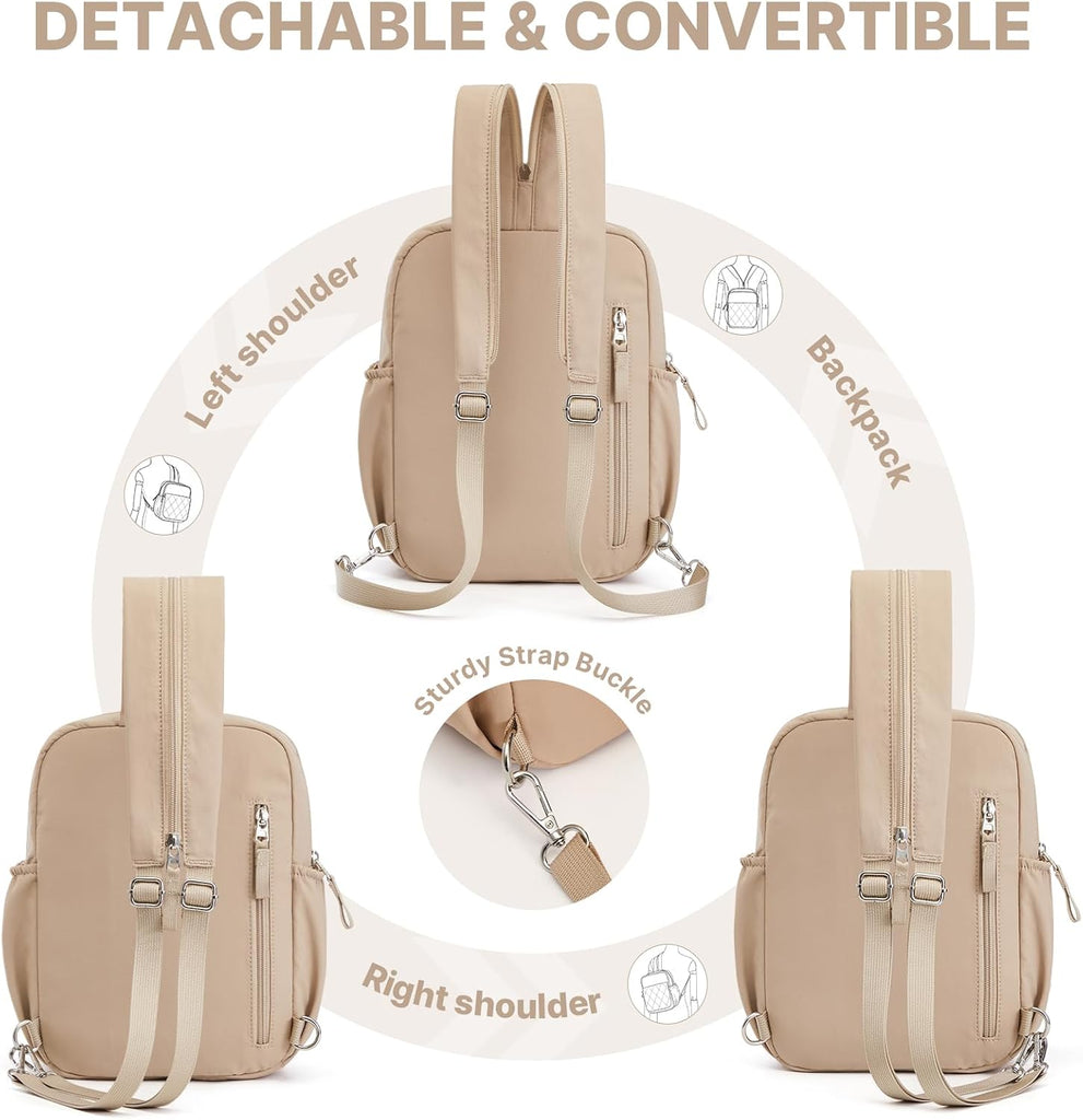 Small Diaper Bag Backpack for Women, Mini Crossbody Diaper Bag Purse