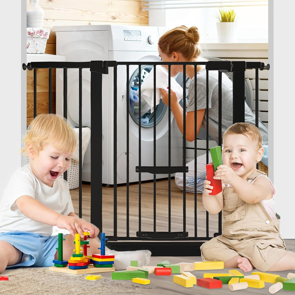 37 Inch Tall Baby Gate with Small Cat Door
