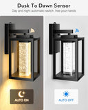 Black Exterior Lighting Fixtures Wall Mount for House