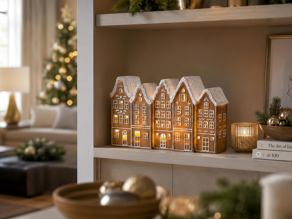 Lighted Gingerbread House, Christmas Village Decor