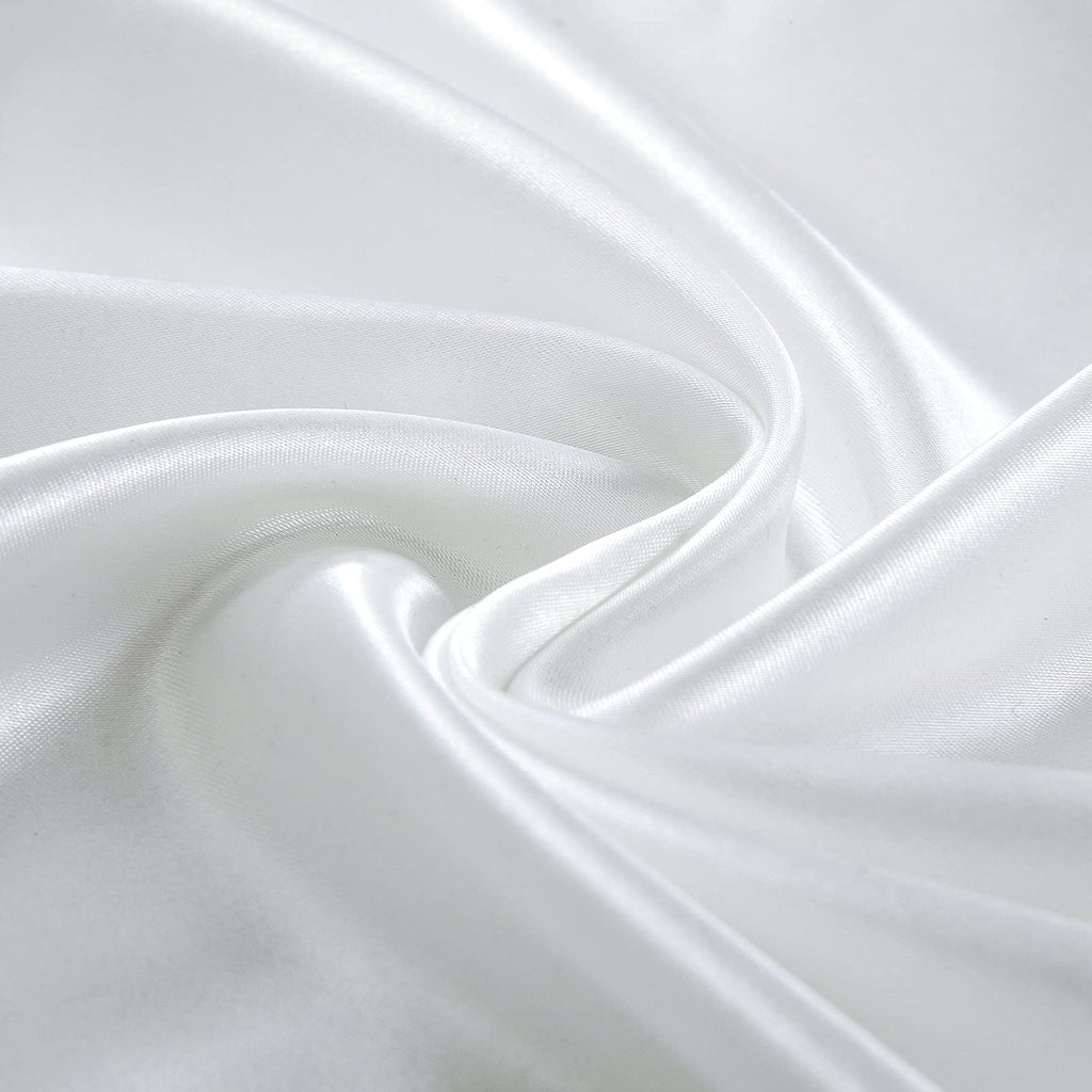 Mulberry Silk 6A Graded (12 Momme) Solid Sheet Set | Queen(60" X 80") White |Comfy&Cozy Set Upto 18"(inch) Deep