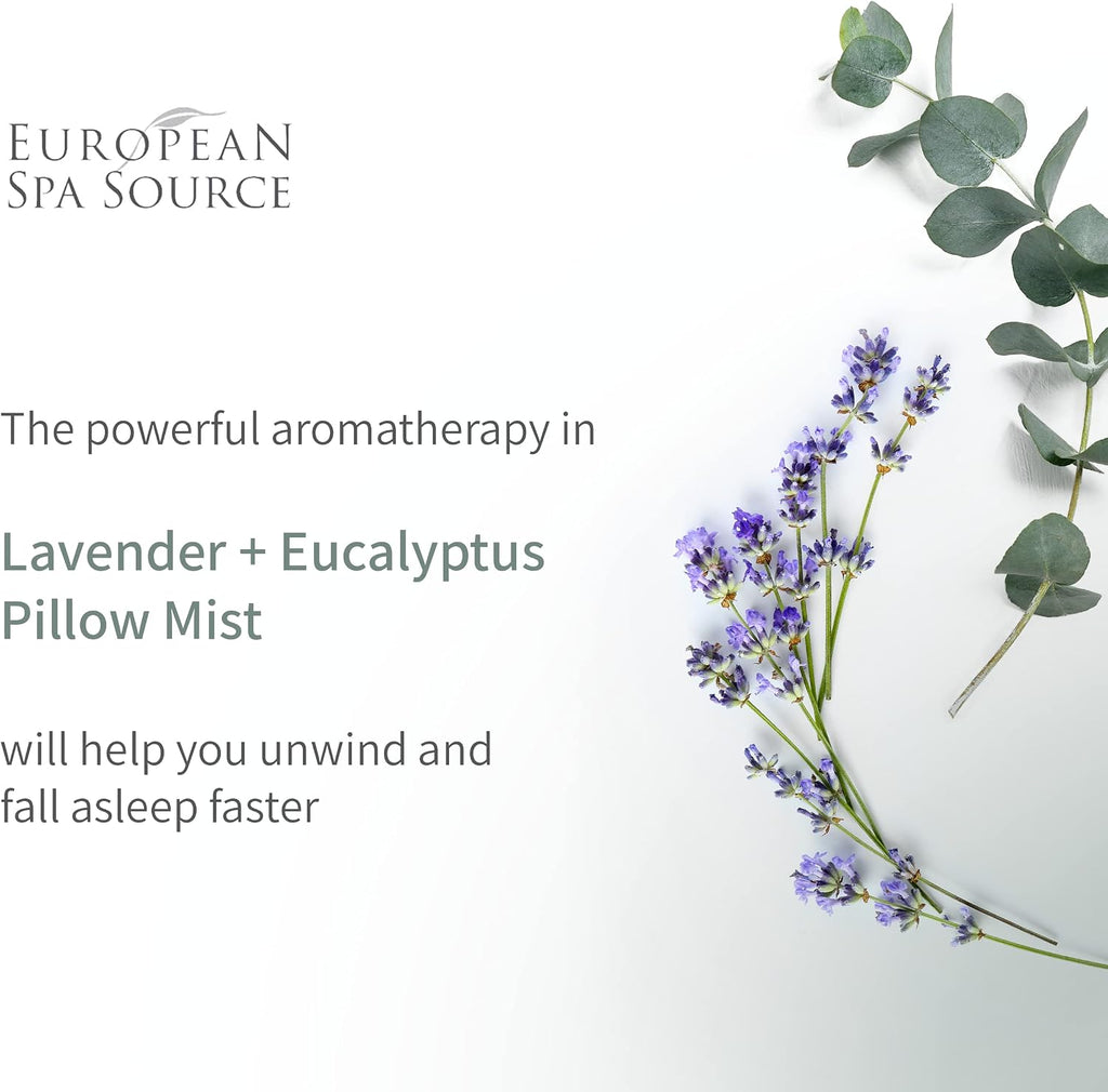 SleepWell Eucalyptus + Lavender Pillow Spray, 4 Fl Oz - Set of 4