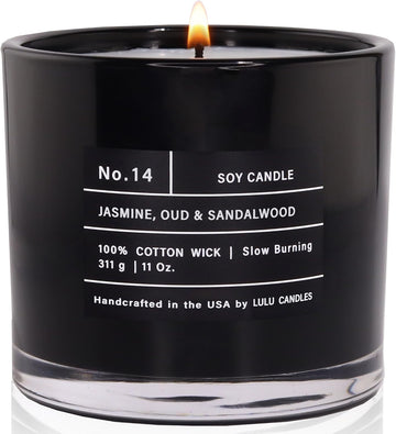 Jasmine, Oud & Sandalwood Soy Blend Jar Candle, 11 Oz.