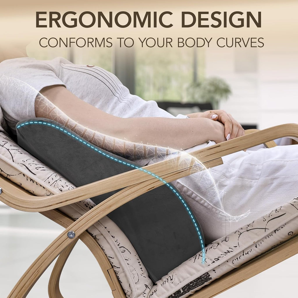 Lumbar Support Pillow for Recliner,Large Memory Foam Back Support Cushion for Sofa & Gaming Chair, Ergonomic Backrest