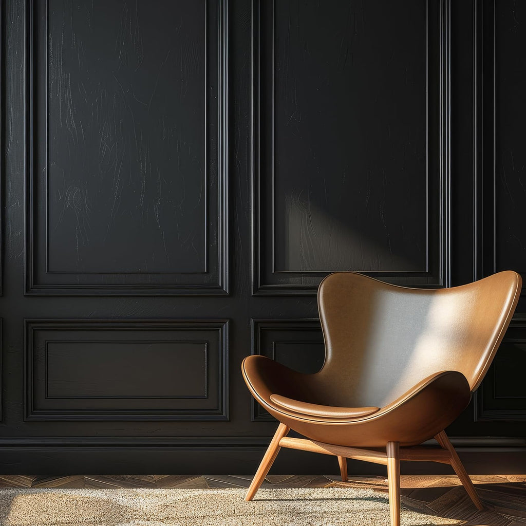 19.7ft Peel and Stick Chair Rail, 0.91 Inch, Stylish, Black