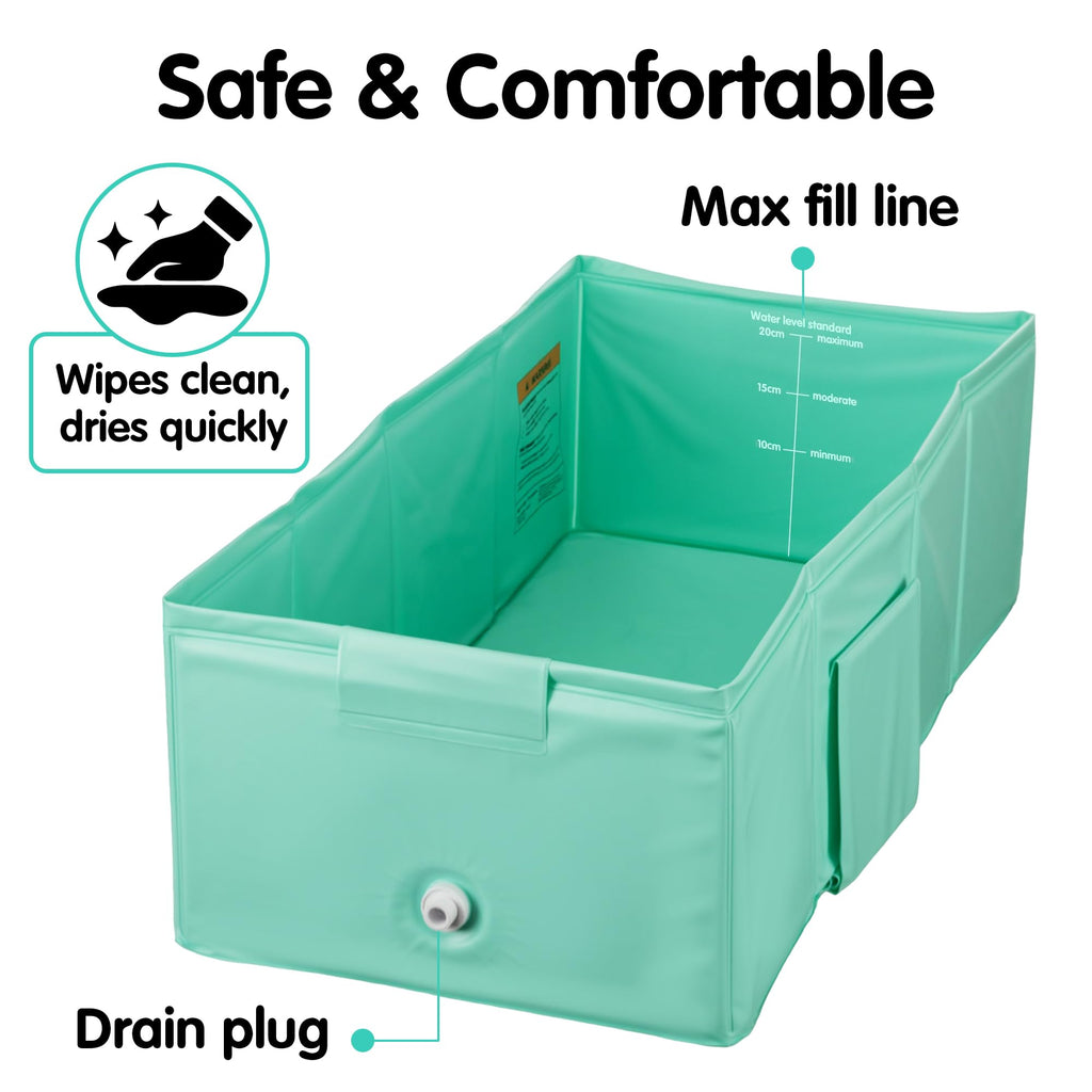 Collapsible Baby Bathtub,Space-Saving & Easy to Clean