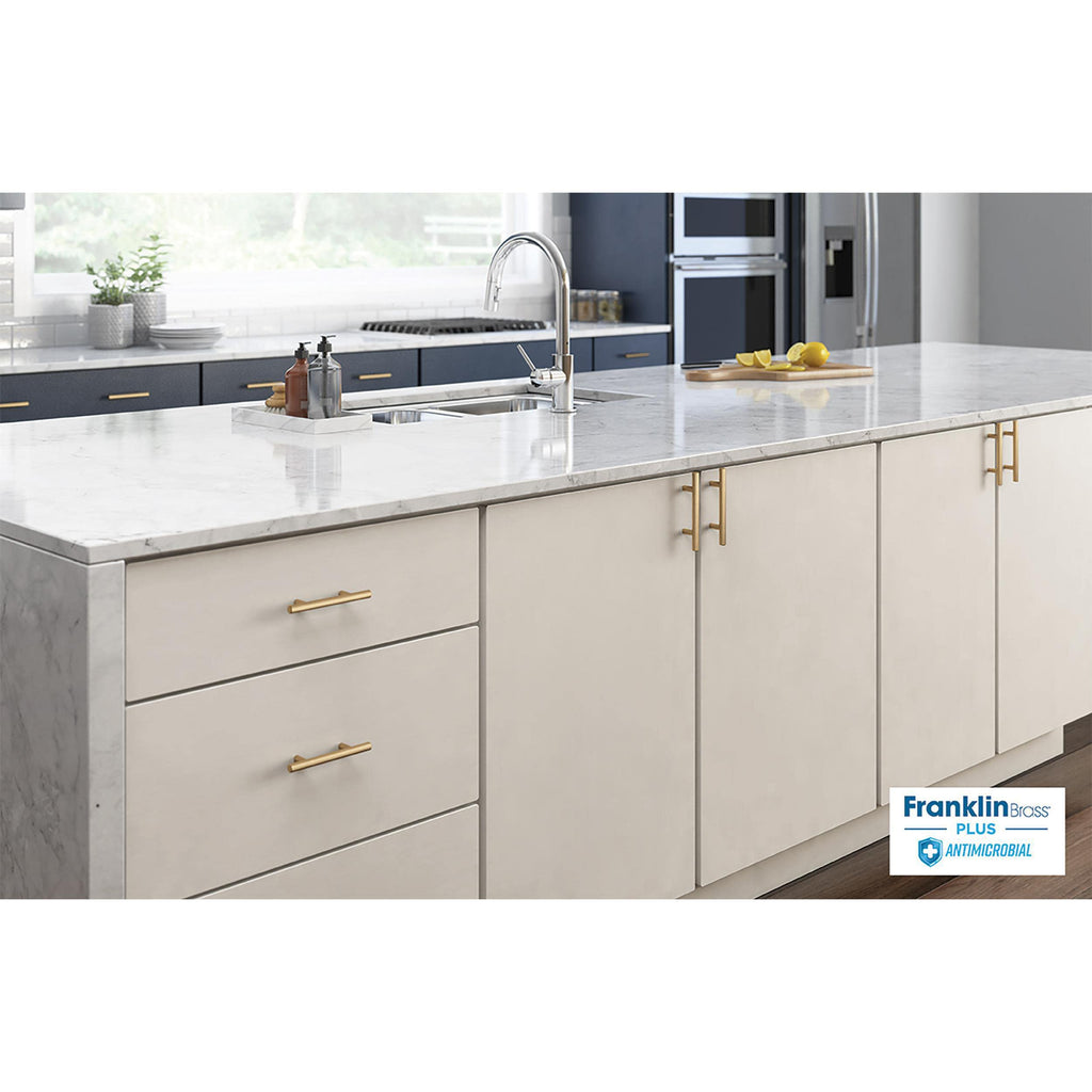 ) - Champagne Bronze Cabinet Handles, 3 Inch Hole Center, Modern Pulls for Drawers, Kitchen Cabinet Door
