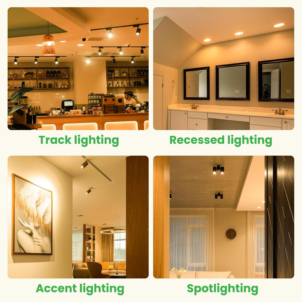 LED GU10 Range Hood Light Bulbs 6W, 50W Equivalent, Dimmable, Stove Appliance Light Bulb Replacement, MR16 GU10 LED