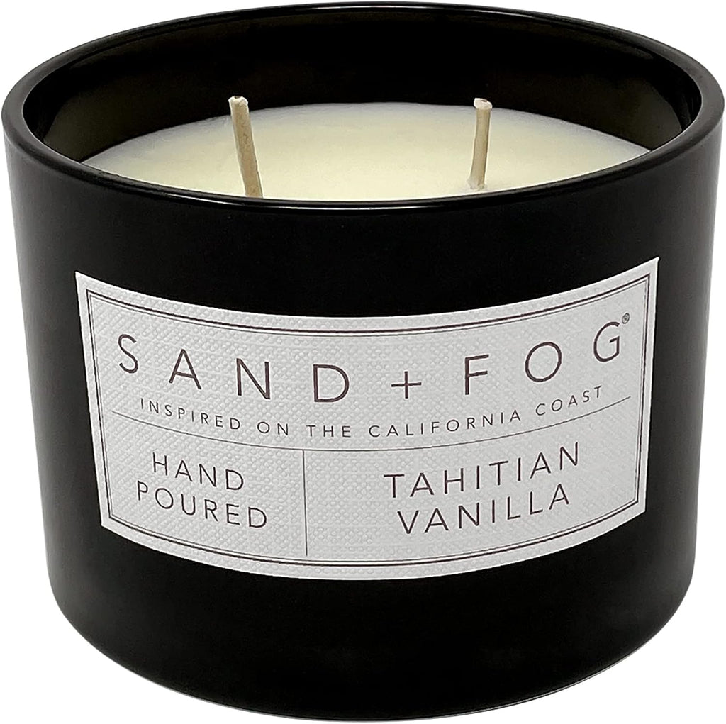 Scented Candle -Tahitian Vanilla - Additional Scents and Sizes - 100% Cotton Lead-Free Wick - Luxury Air Freshening - Set of 2