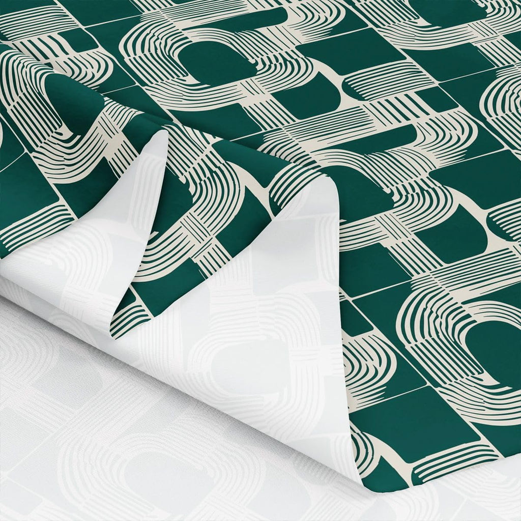 Mid Century Abstract Waterproof Outdoor Fabrics Bohemian Geometric Fabric By The Yard Modern Aesthetics Striped
