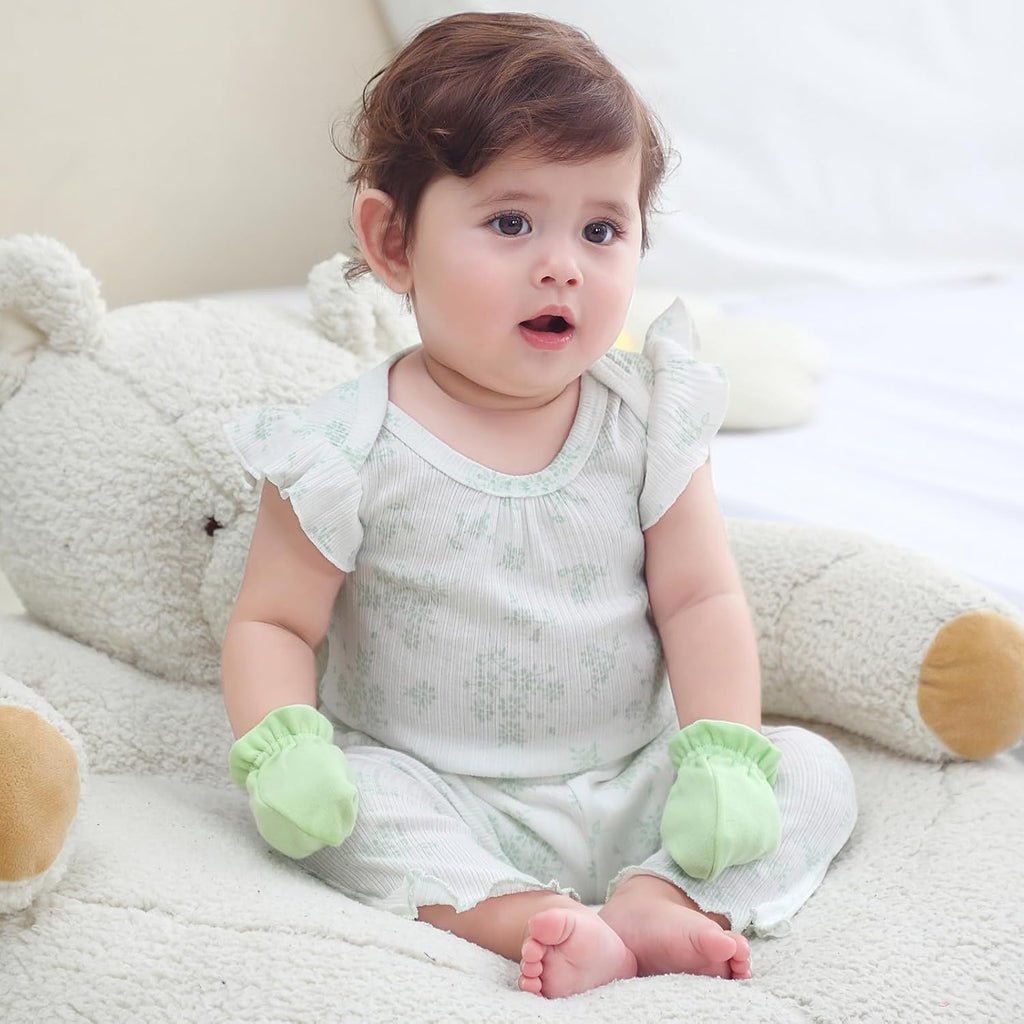 Baby Bodysuit and Pant Set Summer Ribbed Mix Match Infant Clothes