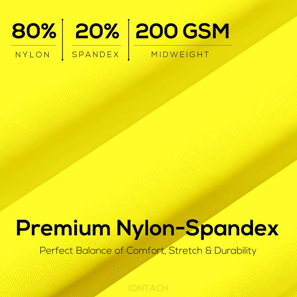 Neon Yellow Nylon Spandex Fabric 60 Inch X 2 Yards