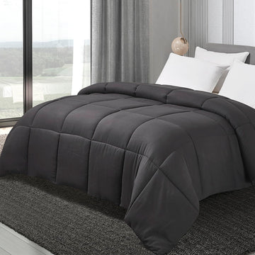 Ridge Home Fashions All Season Comforter Full/Queen Size, GentleSoft Down Alternative Duvet Insert, Breathable Quilt
