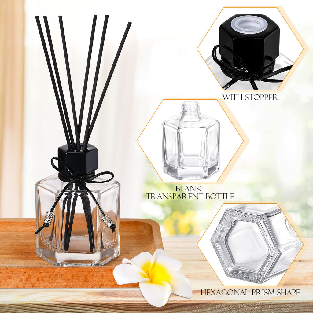 12 Set 120 ml 4 Ounce Reed Diffuser Bottle Empty Glass Jars