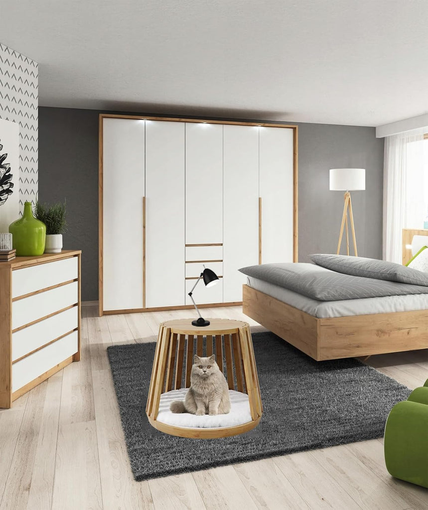 Cat Beds for Indoor Cats, Kitten Bedside Bed, Multifunctional Cat House, Can be Used as a Bedside Table, End Table or