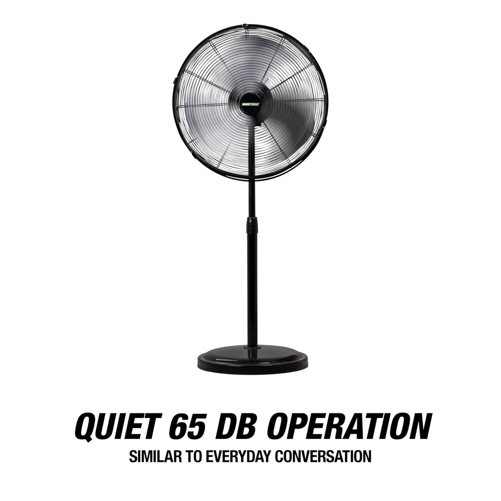 Adjustable 20 Inch Oscillating Pedestal Fan 3,320 CFM