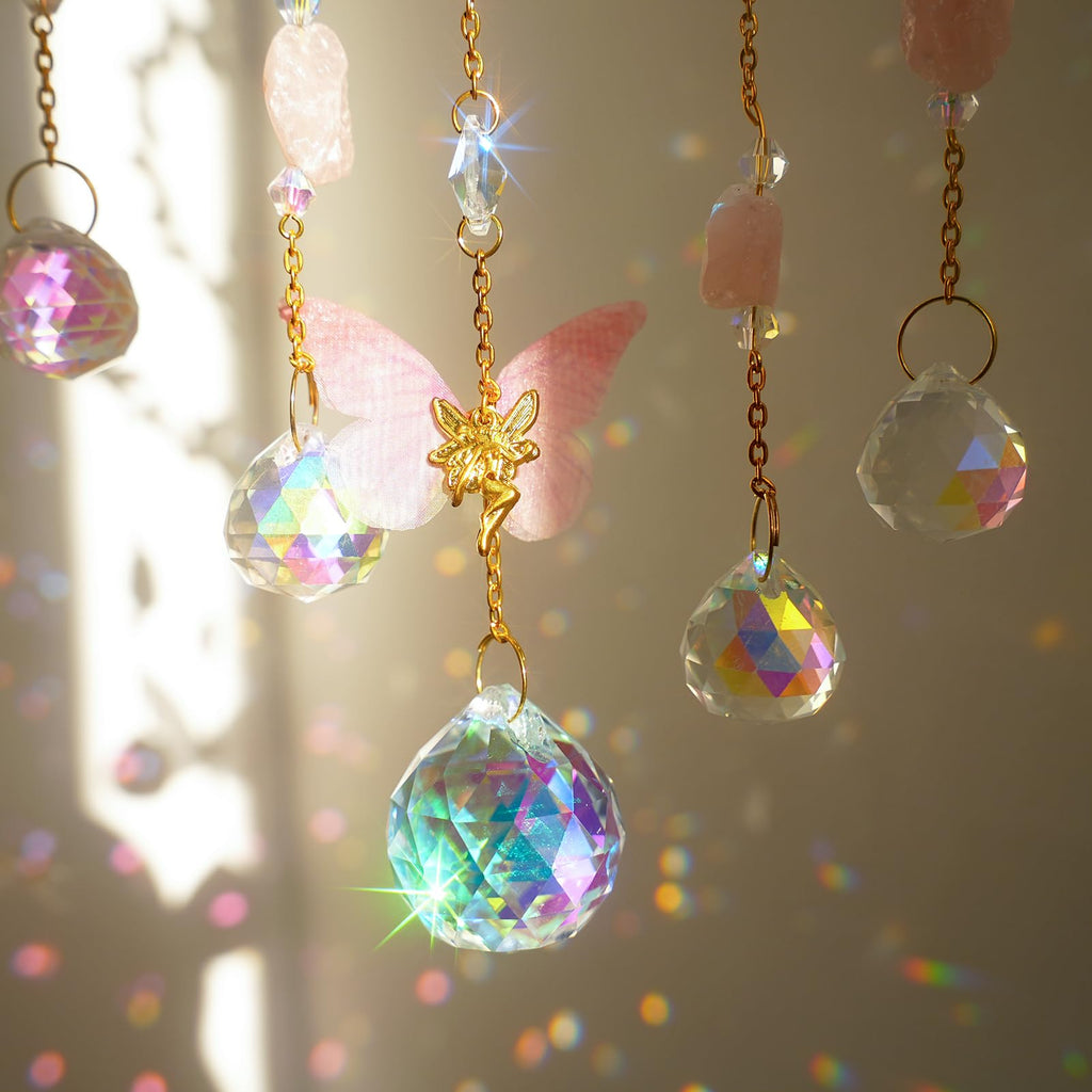 Butterfly Crystal Hanging Good Luck Charms Suncatcher Room