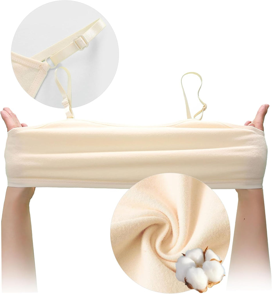 Girl's Training Bra Cotton Spaghetti Strap Adjustable Sport Underwear