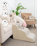 Dog Stairs for Small Dogs,3 Step Dog Ramp for Couch and Bed,Pet Stairs with Non-Slip Bottom for Old Cats,Indoor Pet