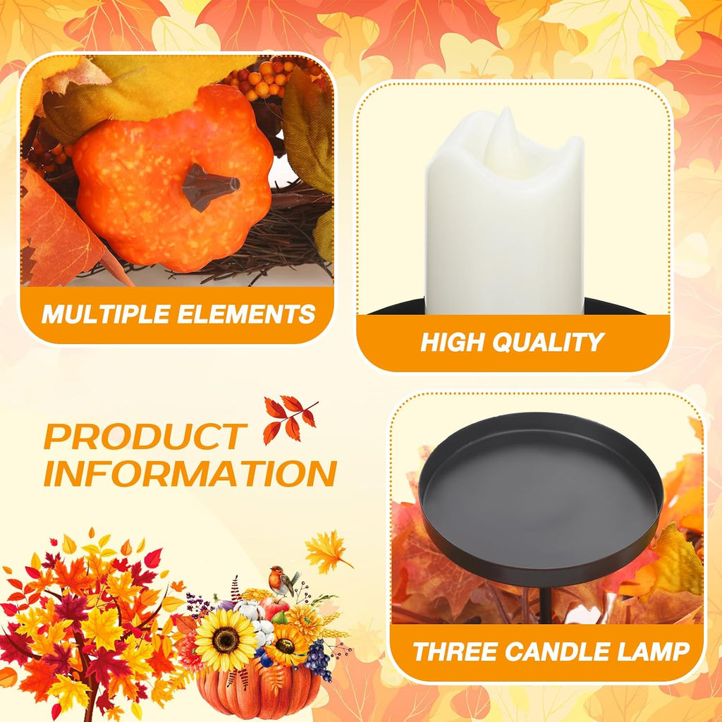 Fall Centerpiece for Table Thanksgiving Decoration Dining Decor