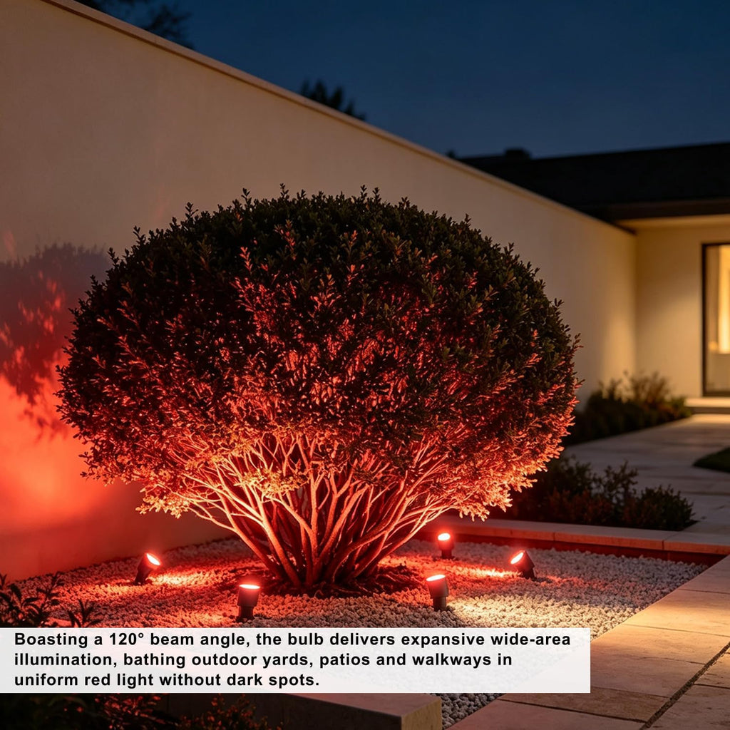 PAR38 Red LED Flood Light Bulbs Dimmable 120V 15W for Porch Party