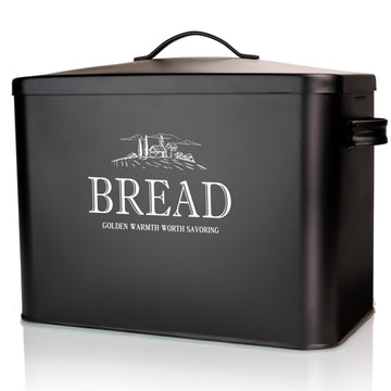 Bread Box - Extra Large Metal Countertop, Farmhouse
