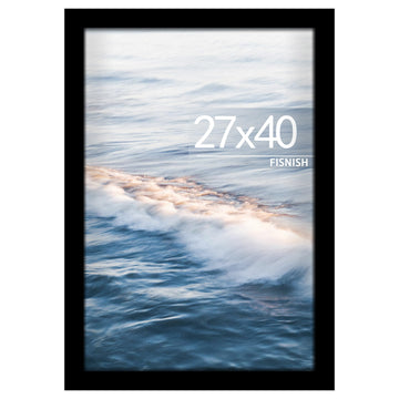 27x40 Poster Frame Black, 27x40 inch Movie Poster Frame, Wall Mount