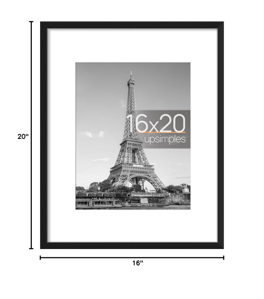 16x20 Picture Frame, Wall Decor Poster Frames, Black 1 Pack