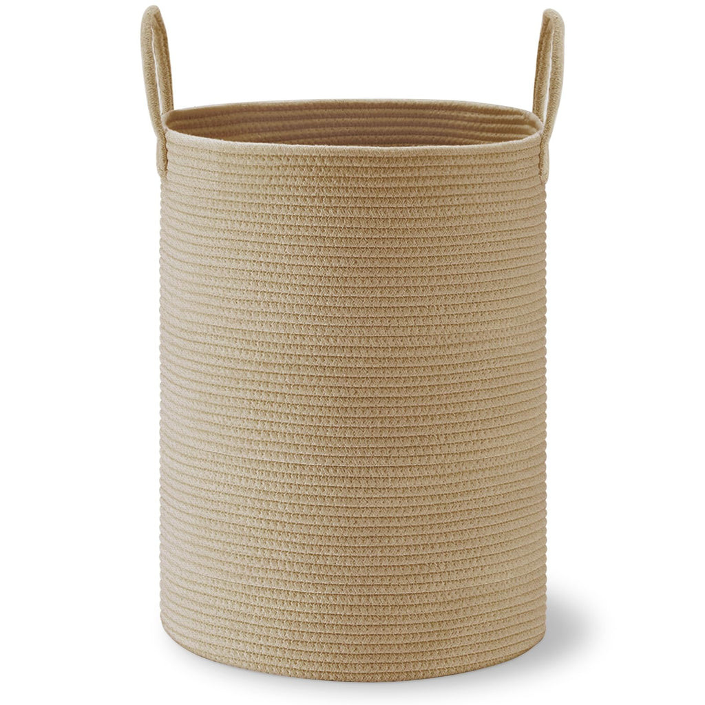 58L Tall Woven Laundry Basket Hamper, Jute
