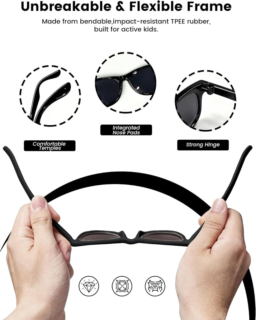 Kids Polarized Sunglasses for Boys Girls