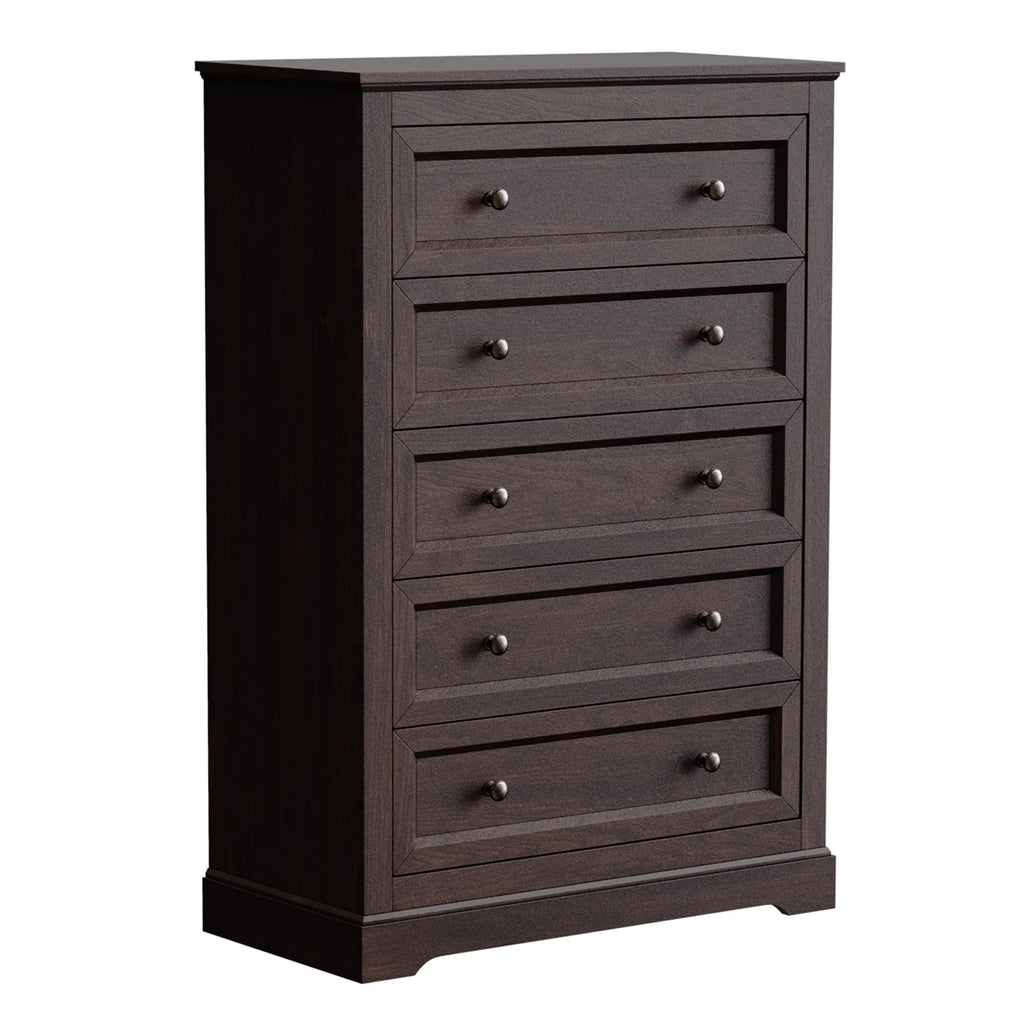 Farmhouse 5 Drawer, Bedroom Chest of Drawers, Dressers with 5 Drawers, Wooden Dressers, Tv Stand, Entryway(Vintage