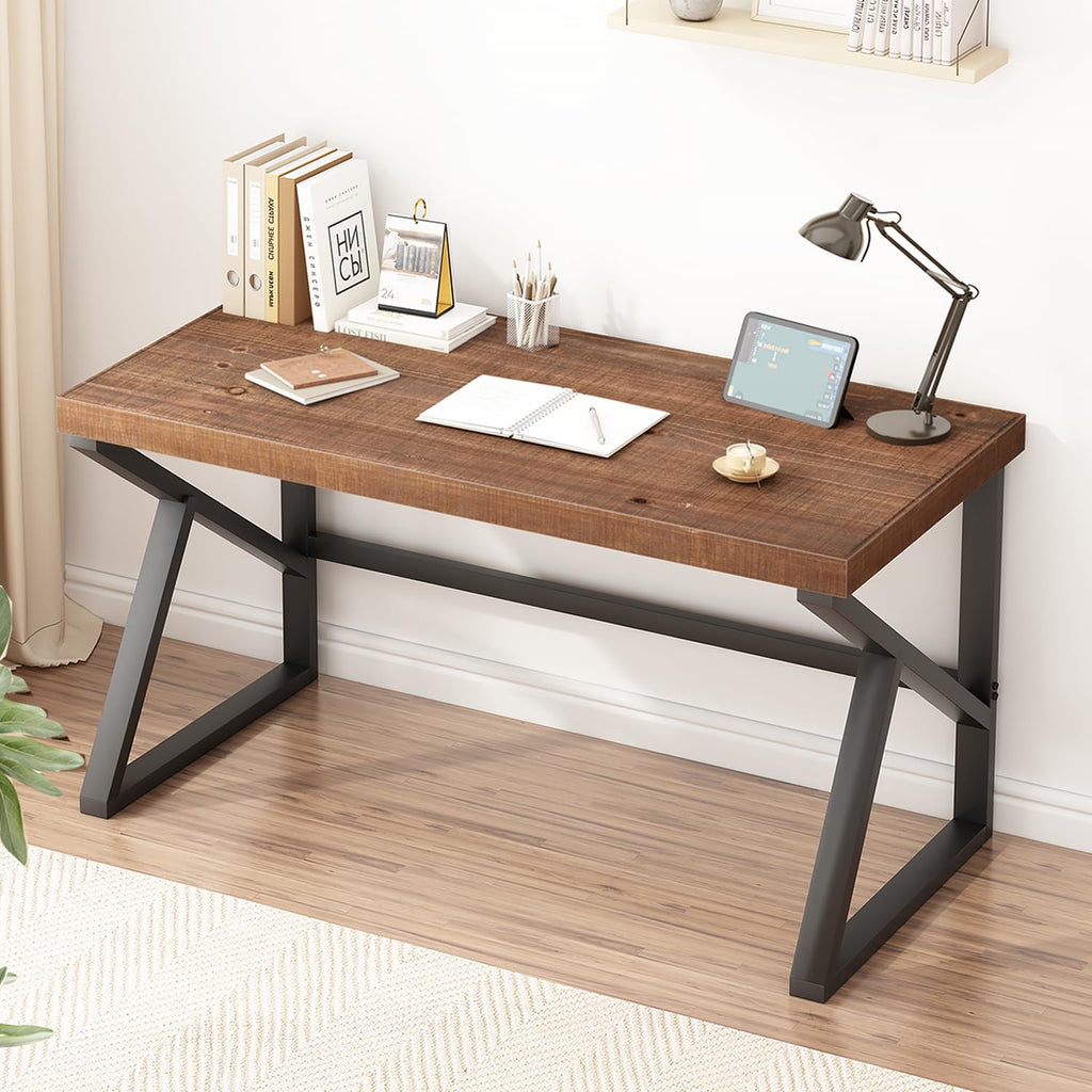 Solid Wood Computer Office Desk Small Writing Desks 47 Inch