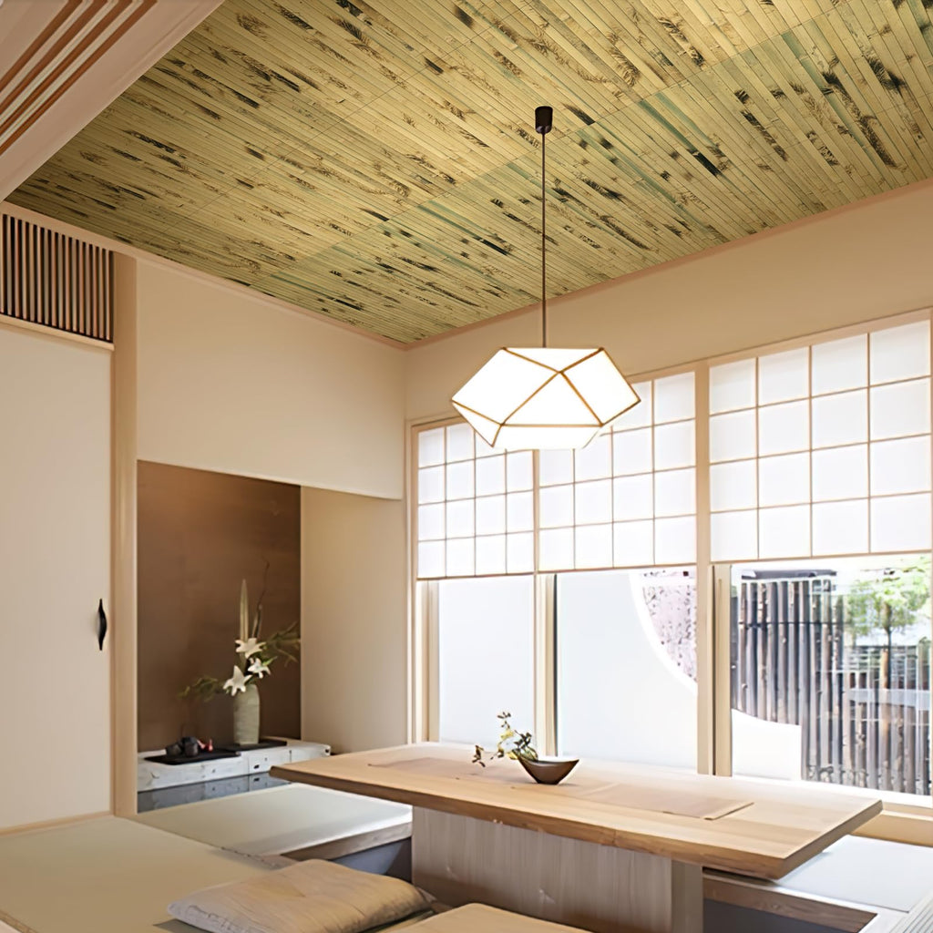 Natural Bamboo Wall Panel, 12 x 96 Inch, Light Burned
