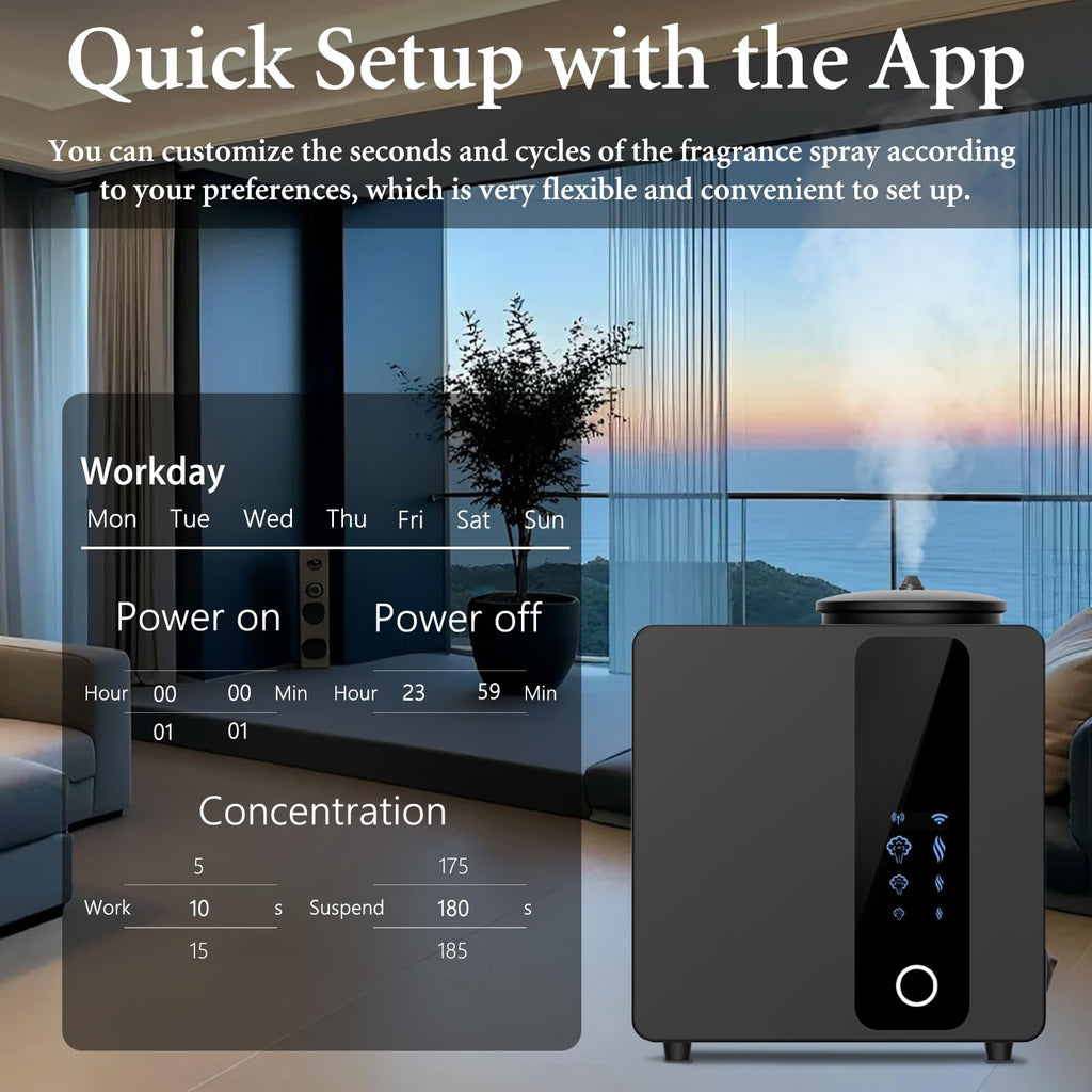 2026 Upgraded HVAC Scent Diffuser Machine for 5000 Sq Ft with Wi-Fi Control