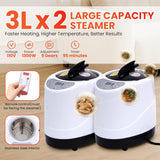2 Person Sauna, Upgraded Portable Sauna for Home, Extra Large Personal Steam Sauna Box with 2 Steamer, 2 Folding Chair