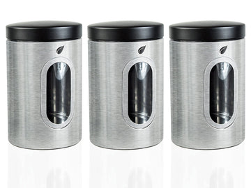 Stainless Kitchen Canisters - Modern Kitchen Decoration of Canister Set with Multiple Preservation Purposes by Tight