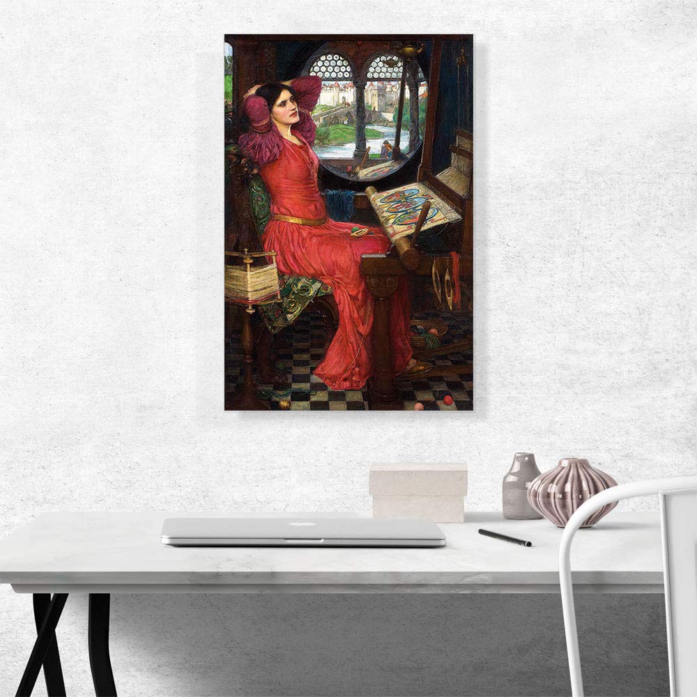I am Half-Sick of Shadow said the Lady of Shalott 1915 Canvas Art Print Stretched Framed Painting Picture Poster