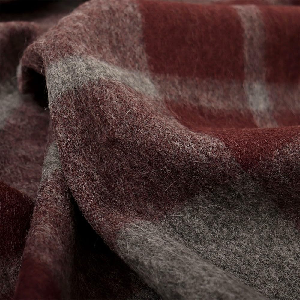 Superfine Alpaca Wool Throw Blanket - Lightweight Alpaca Throw Blankets | Soft Peruvian Alpaca Blanket Wool Blanket