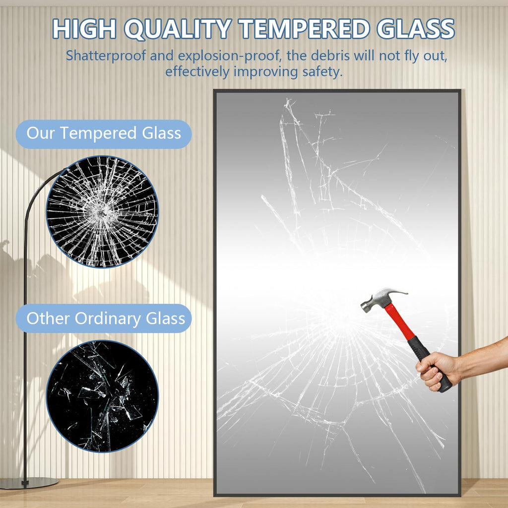 82"X44" Oversized Floor Mirror Full Length, Extra Large Mirror