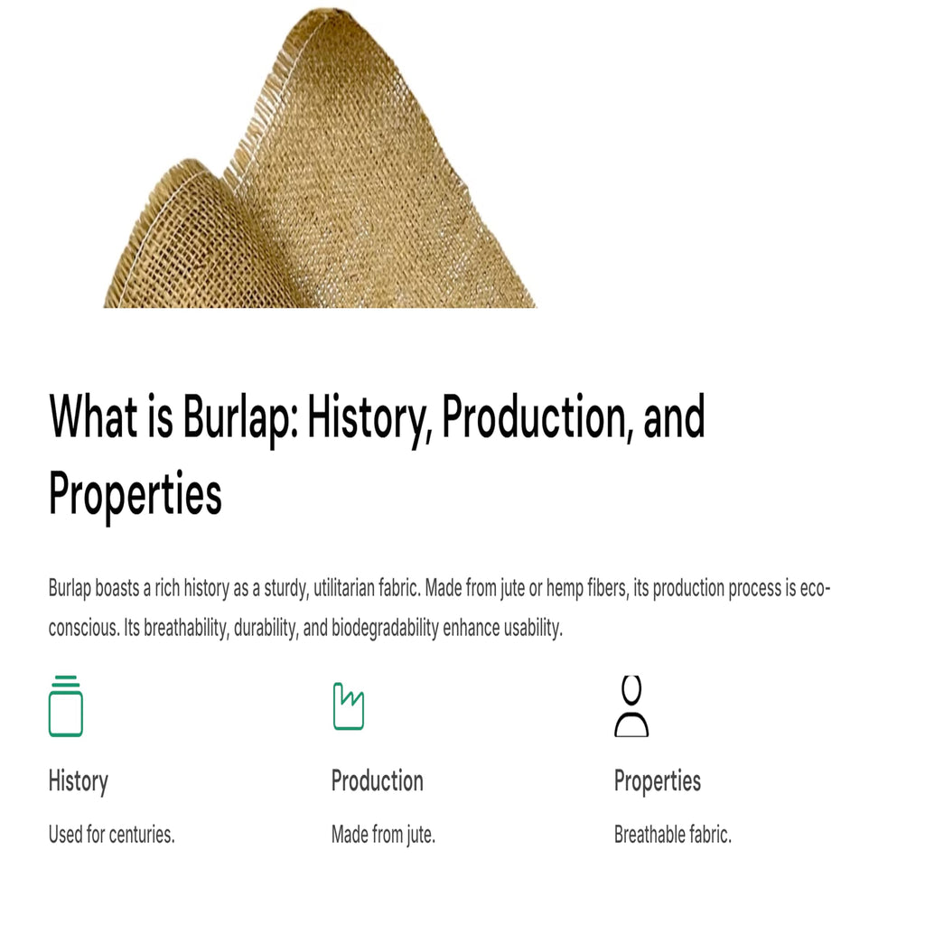 Burlap Fabric 40 Inch Wide - Natural 40 Inch W, 10 Yards