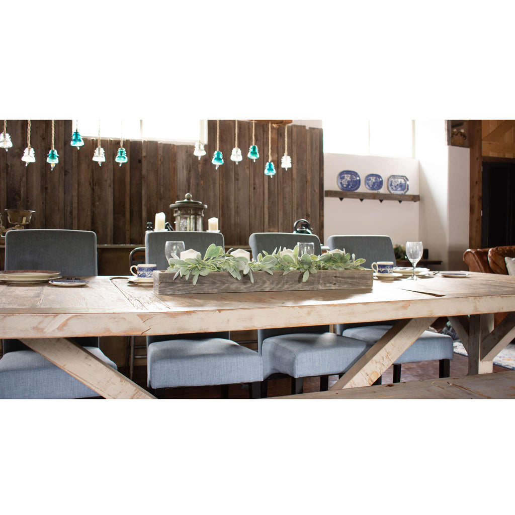 Rustic Centerpiece Barnwood Box Dining Room Table Decorations