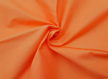 Plain Solid Cotton Lawn 5-Yards 44" inches Wide Cut Fabric Solid Dyed Material DIY Craft (180 x 44 inches, Orange)