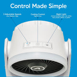 Ice Jet X3 Portable Air Cooler,Dual Mist Modes, Up to 8-Hour Cooling Time, 3