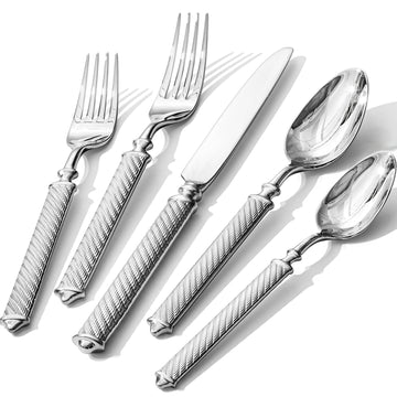 Silverware Set for 8, 40 Piece Flatware Set, 18/10 Stainless Steel